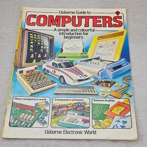 Usborne Guide To Computers Book 1983 Simple Introduction For Beginners Paperback